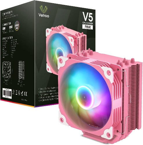 Vetroo V5 CPU Cooler Pink (LGA1700)