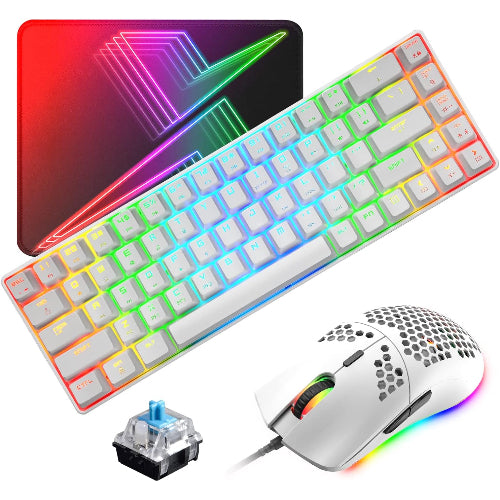 T8 Mechanical Compact RGB Backlight Gaming Keyboard & Mouse Pack