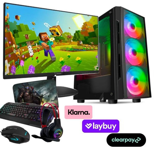 Project Gamer Gaming PC Full Build, Intel Core i5-12th Gen, 16GB Ram, 480GB SSD, RTX 3050 8GB