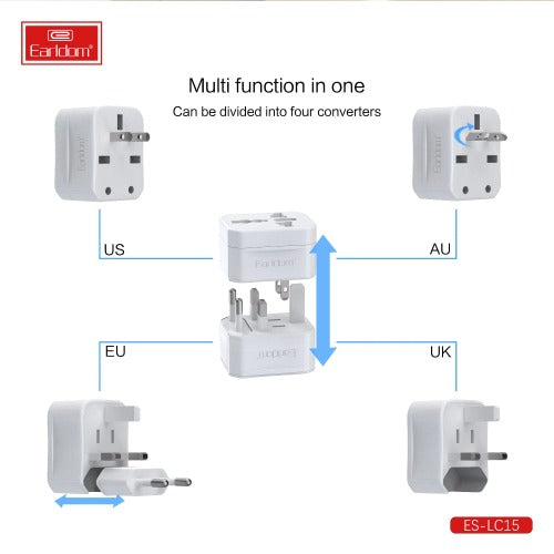 Earldom Universal Plug 6A Max ET-LC15