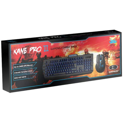 Kane Pro 2 LED Gaming Keyboard & Mouse Combo