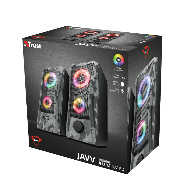 Trust GXT 606 Javv RGB-Illuminated 2.0 Speaker Set