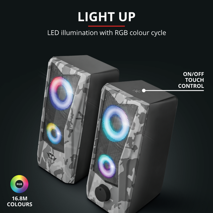 Trust GXT 606 Javv RGB-Illuminated 2.0 Speaker Set