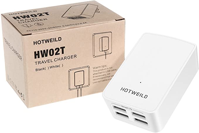 Hotweild HW02T 4 Port USB Travel Charger