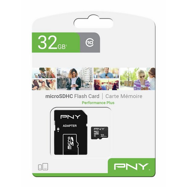 PNY 32GB Micro SD Card with SD Adapter