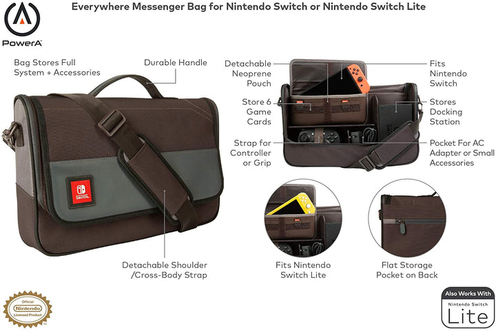 PowerA Everywhere Messenger Bag for Nintendo Switch