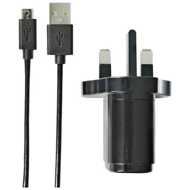 Core 2 Amp Mains + Micro USB Cable