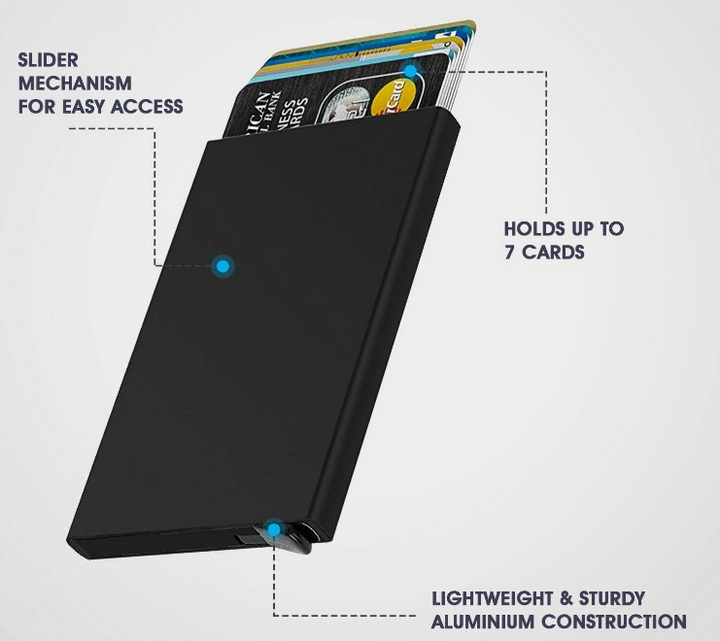 Slim Metal Wallet Card Holder (RFID Blocking)