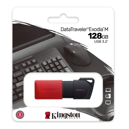 Kingston 128GB USB 3.2 Gen1 Memory Pen DataTraveler Exodia M