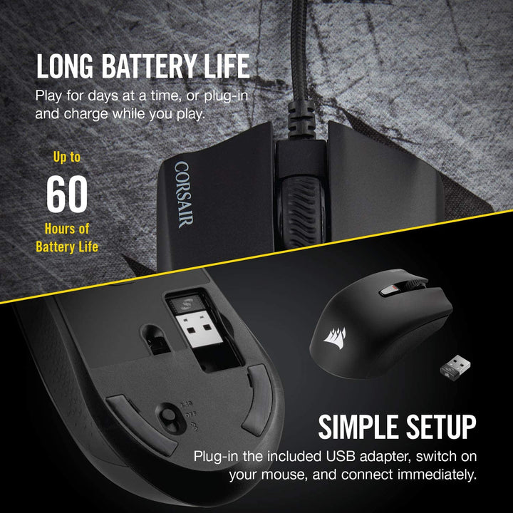 Corsair Harpoon Wireless RGB Wireless Rechargeable