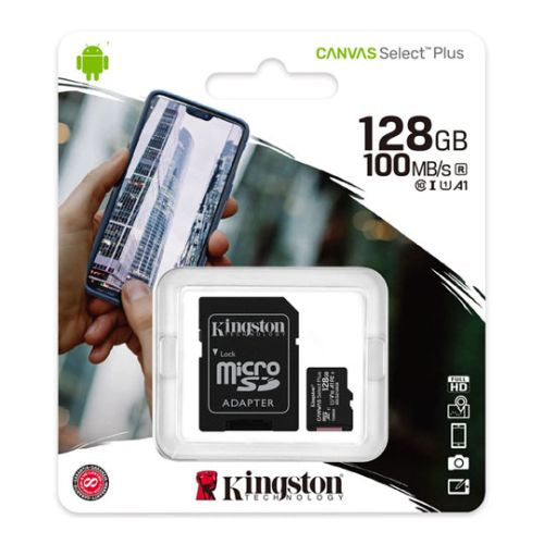 Kingston 128GB Micro SD Card with SD Adapter