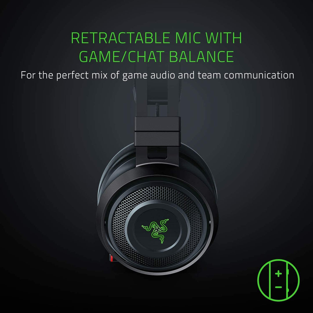 Razer Nari Ultimate Wireless Gaming Headset, Black