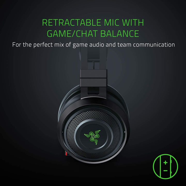 Razer Nari Ultimate Wireless Gaming Headset, Black