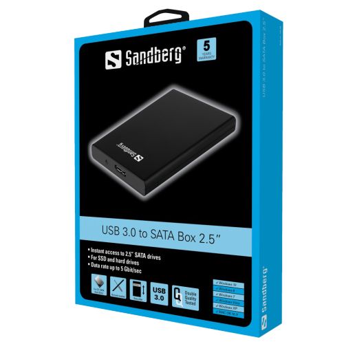 Sandberg External USB 3.0 2.5" SATA Drive Caddy