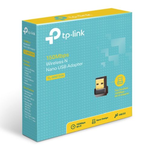 TP-LINK (TL-WN725N) 150Mbps Wireless N Nano USB Adapter
